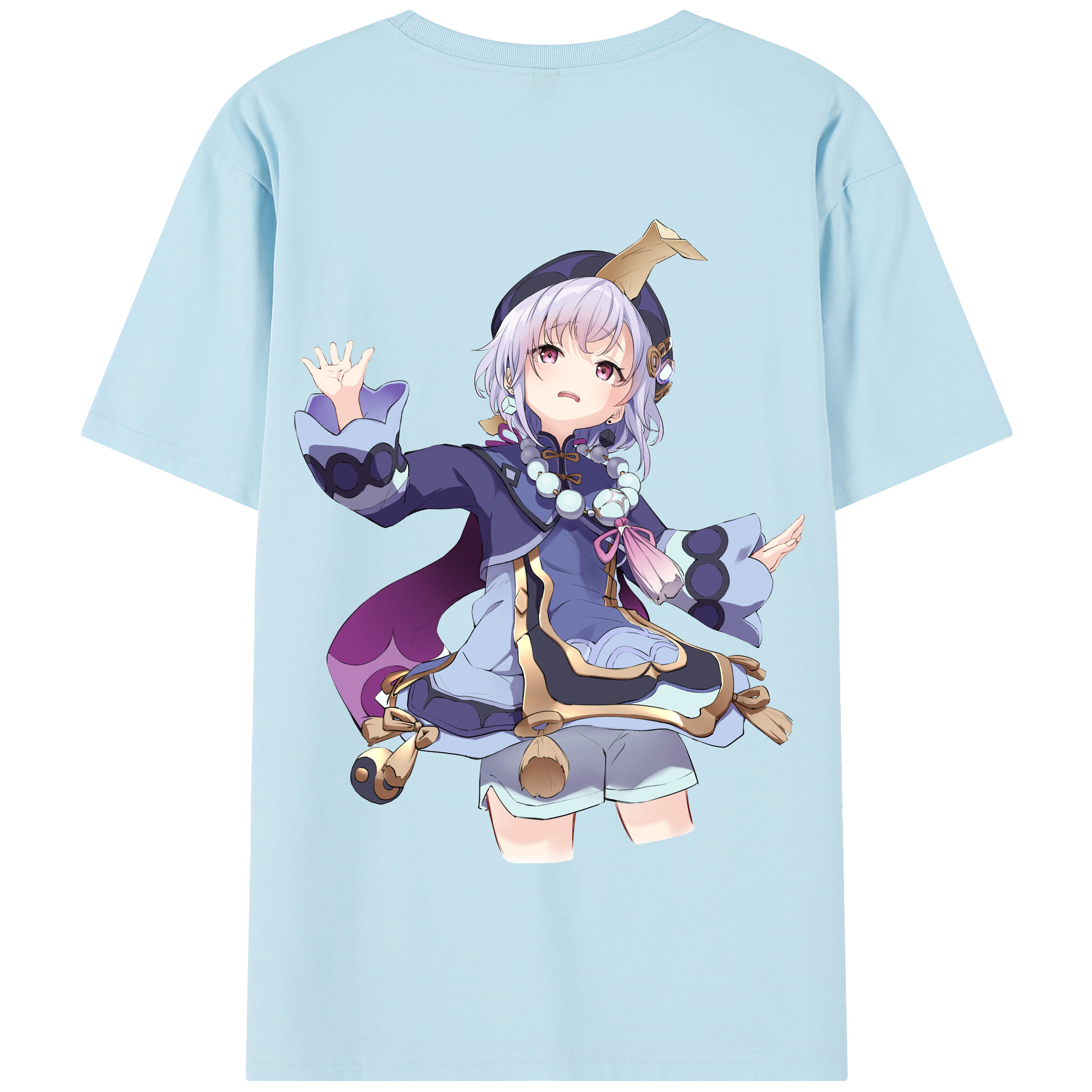 げんし神 七七 なな  genshin Nana 綿100％半袖Tシャツ（背面プリント）